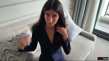 Secretary was Guilty Before the Boss and was Fucked Hard on a Business Trip – Katty West